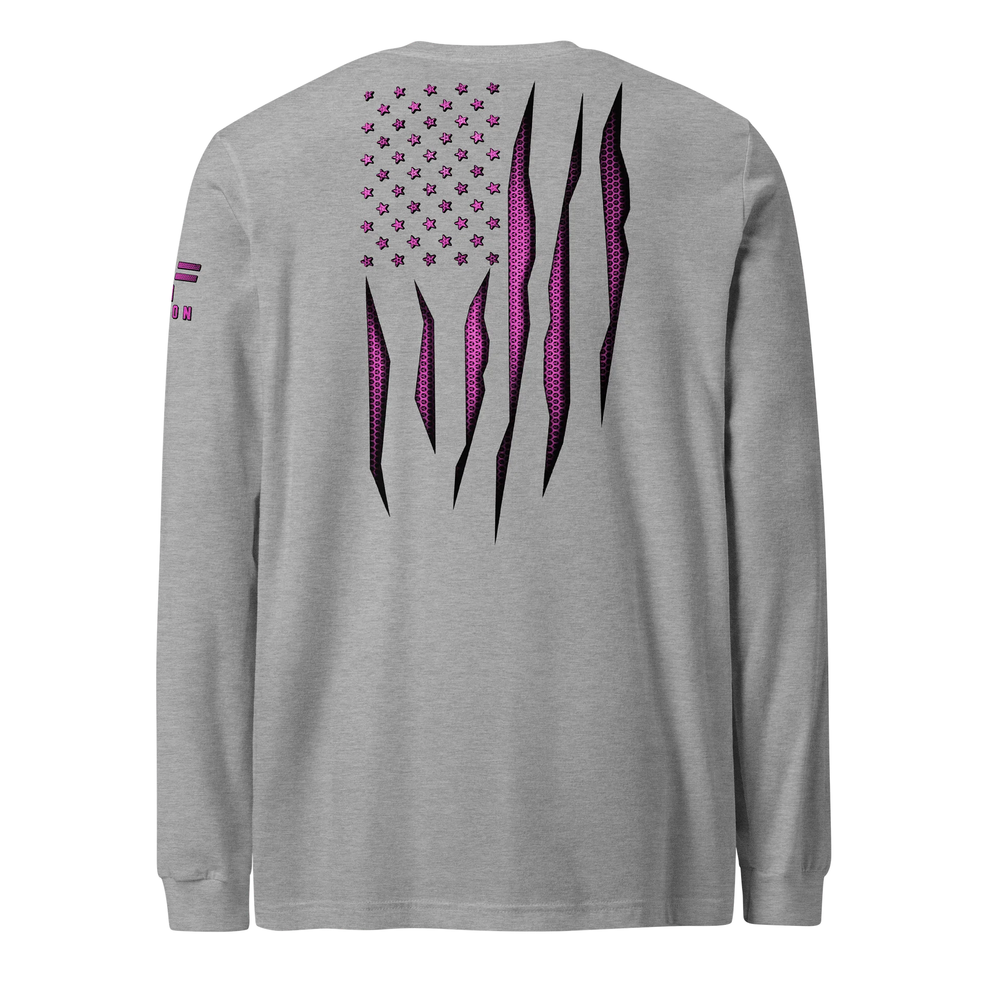 Pink Carbon Onyx American Flag Long Sleeve product image (1)