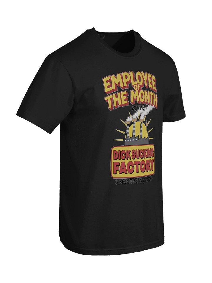 Employee of the Month T-Shirt - Hilarious D**k Sucking Factory Design | 3 Months in a Row | Comfort Colors 1717 Tee product image (2)