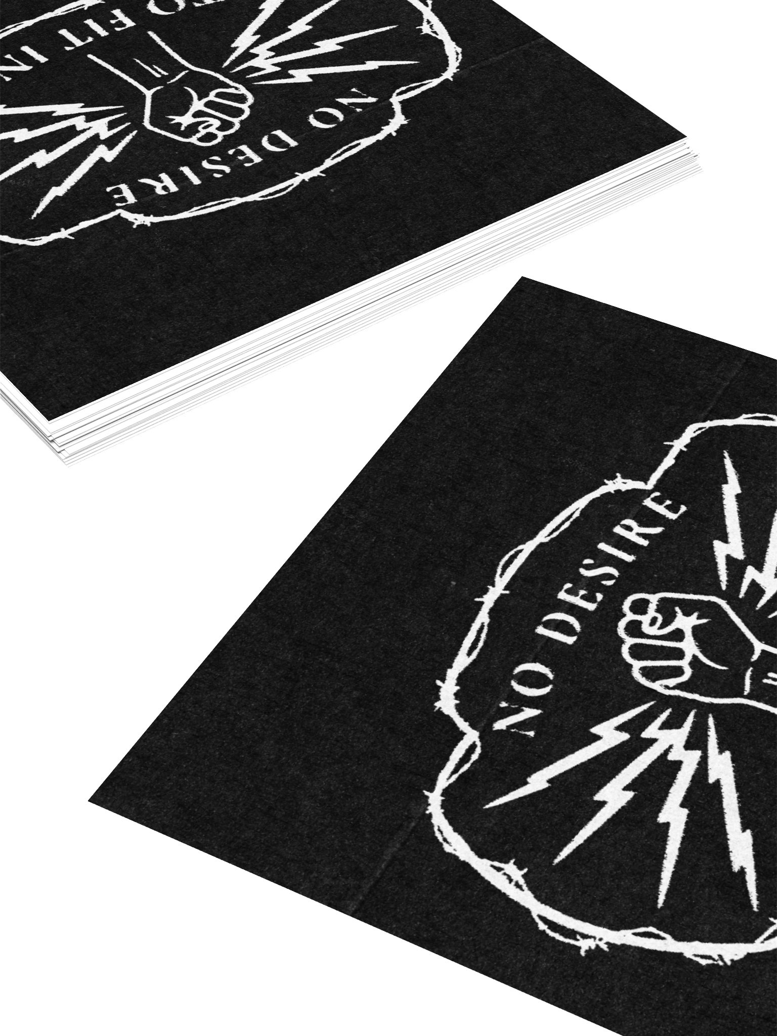 "NO DESIRE TO FIT IN" LOGO STICKER product image (11)