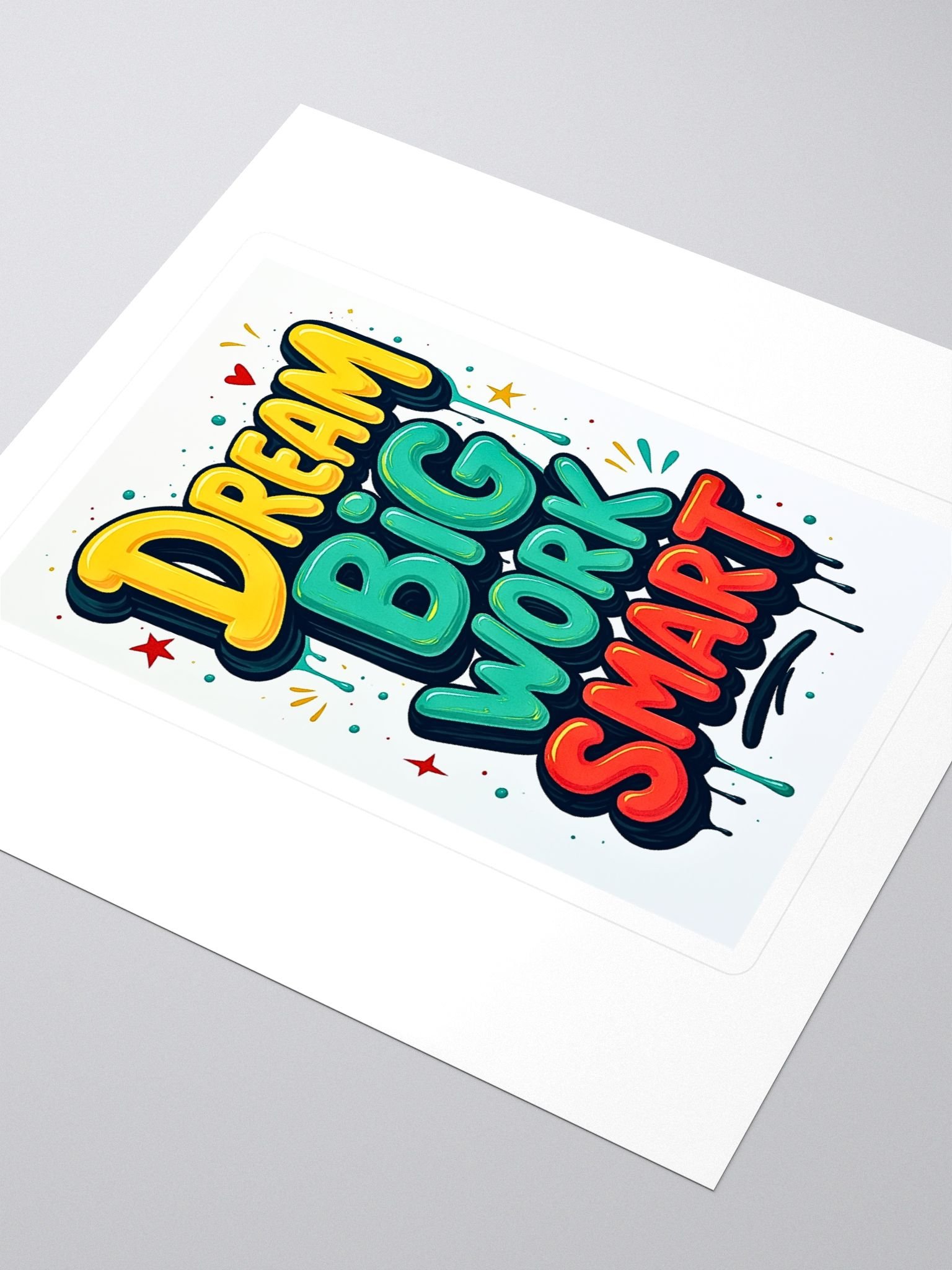 Dream Big Work Smart stickers product image (3)