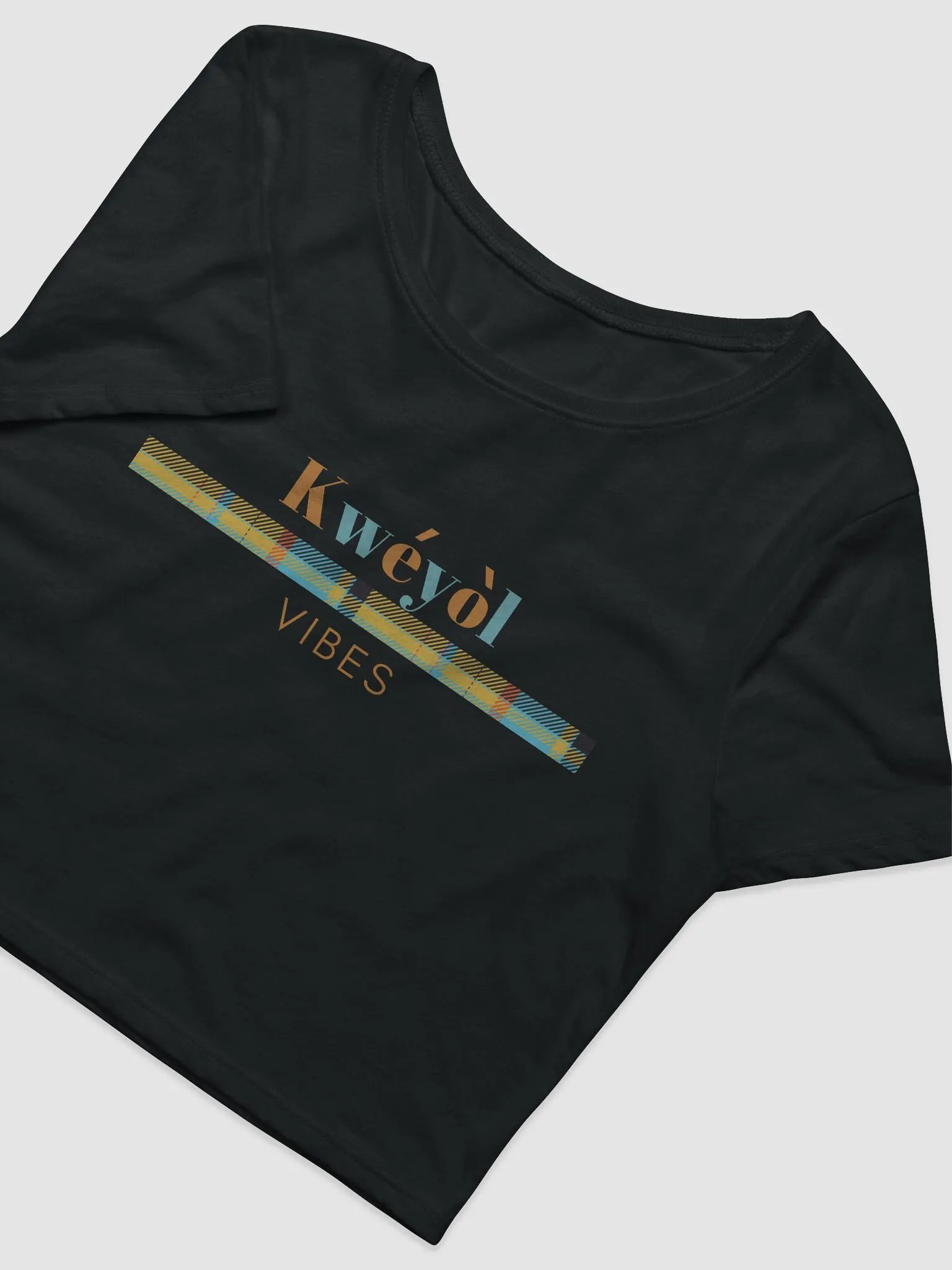 Kwéyòl Vibes Crop Tee product image (4)