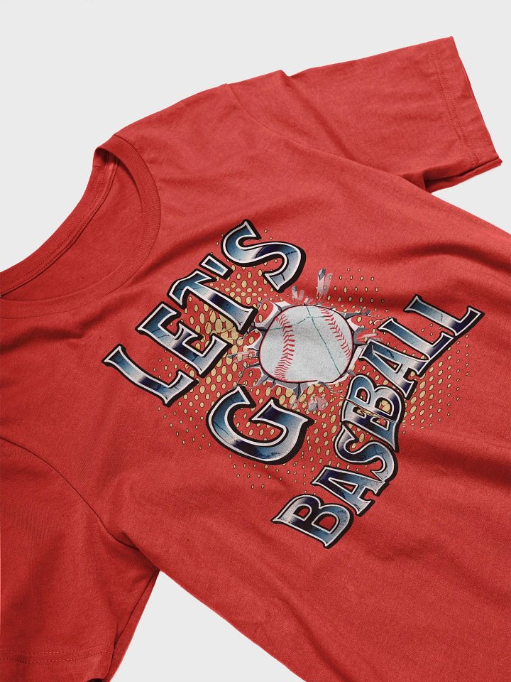 Lets Go Baseball Dynamic Typography T-Shirt product image (2)