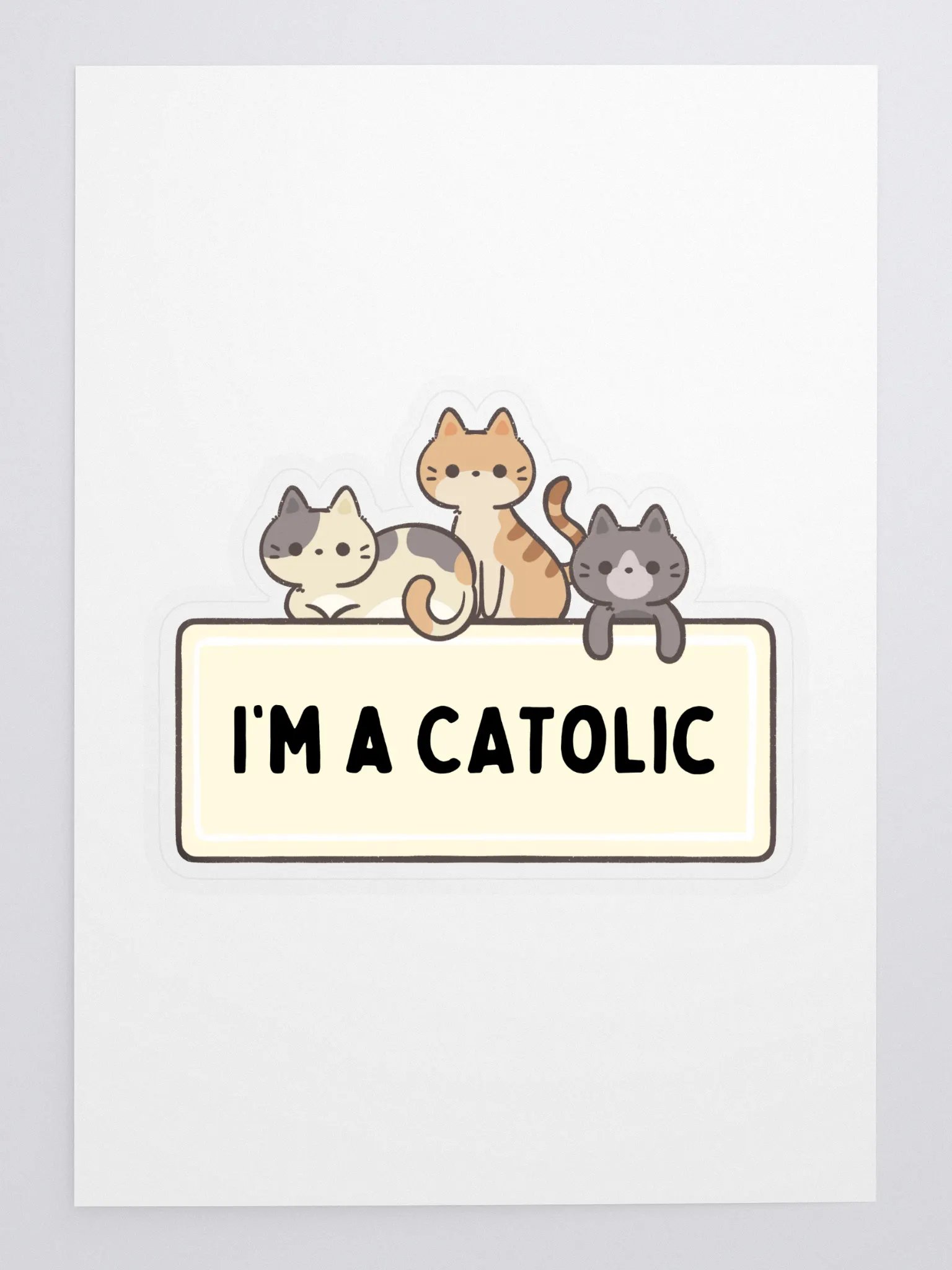 Catolic Cuties Sticker Sheet product image (3)