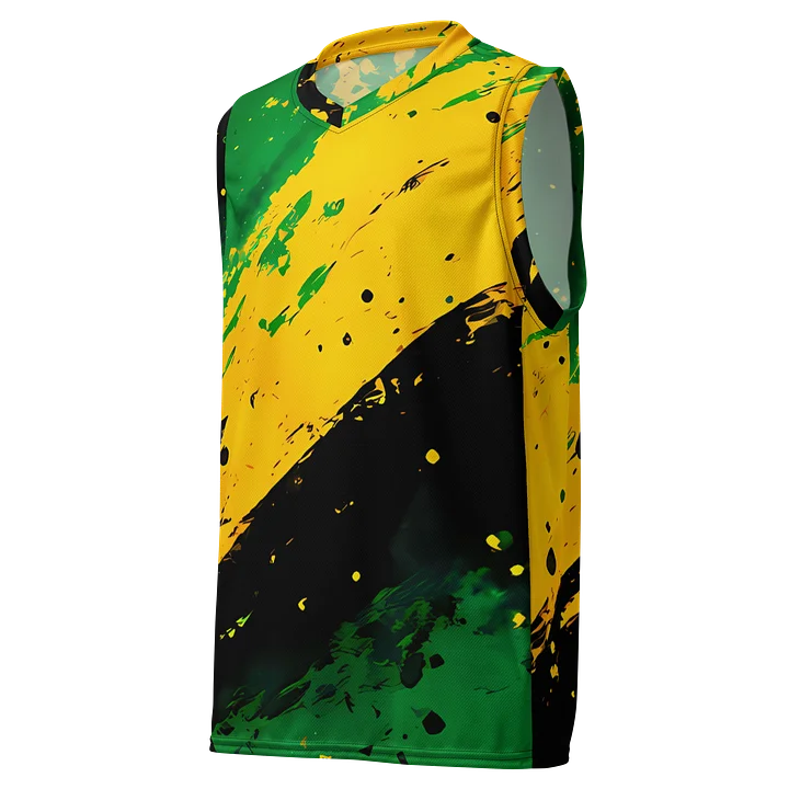 Vintage Jamaica Sport Print - Caribbean Apples | Unisex Basketball Jersey product image (1)