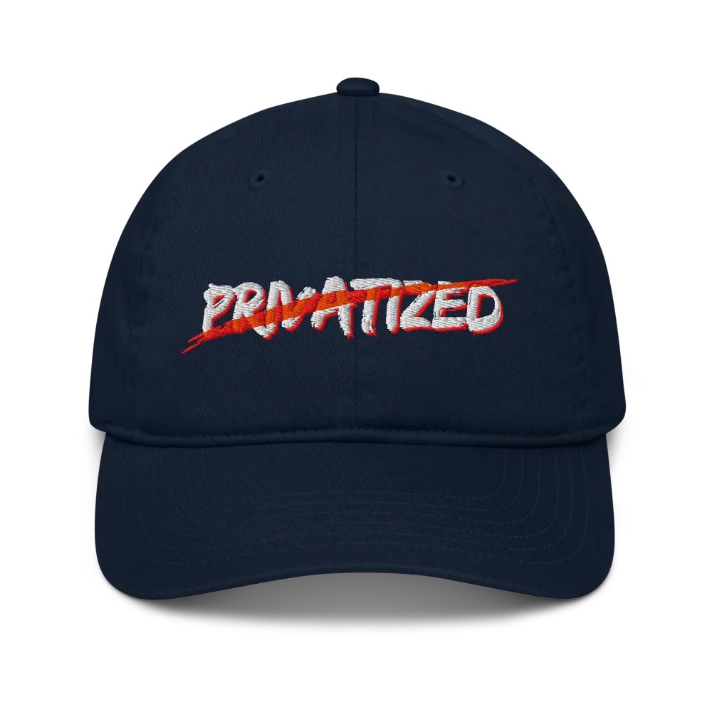 Expess Male "No Privatization" Dad Hat (DARK NAVY) product image (1)