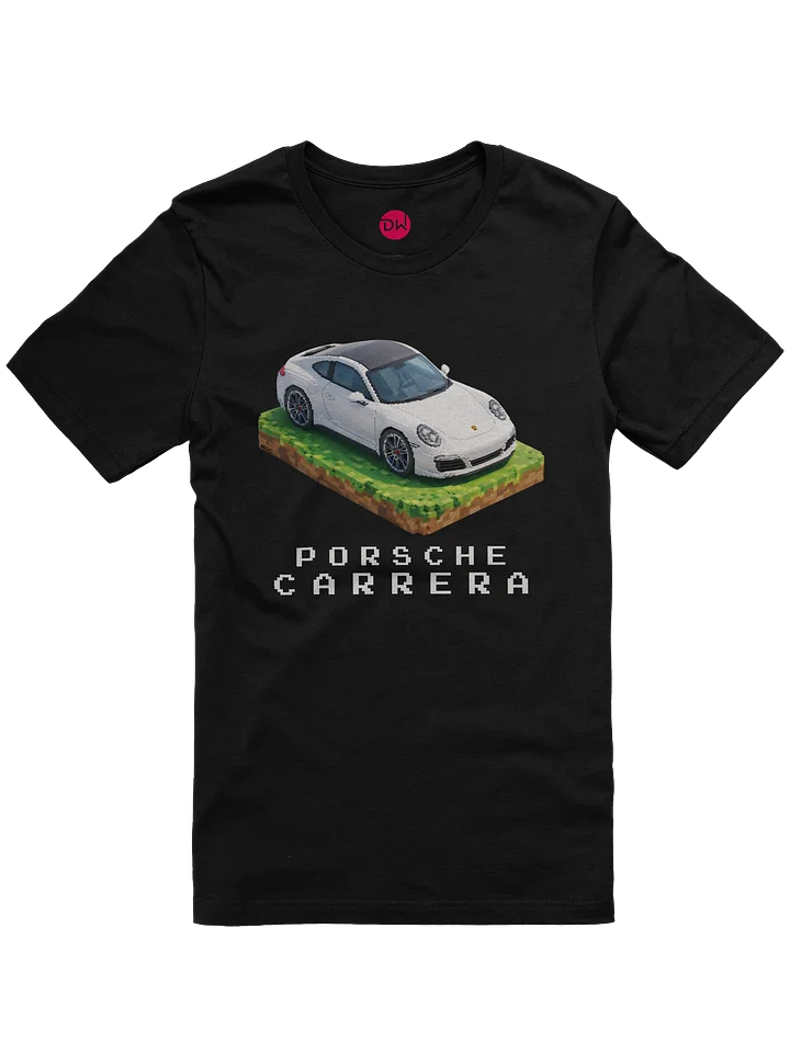 White Porsche 911 Carrera Shirt (Pixel, Retro, Minecraft) product image (1)