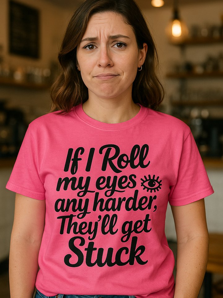 If I Roll My Eyes Any Harder Tee product image (1)