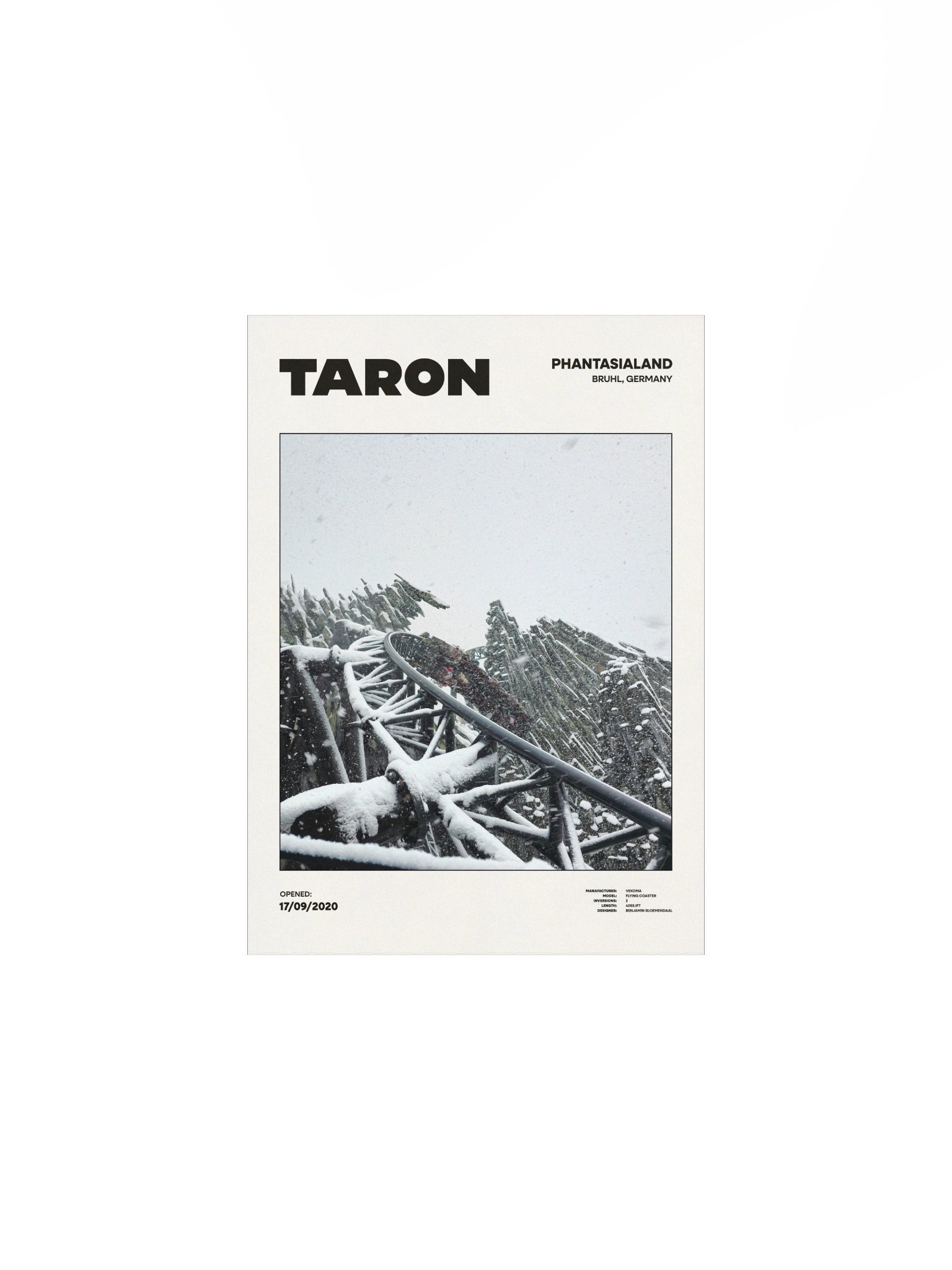 Taron in the Snow Premium Poster product image (1)