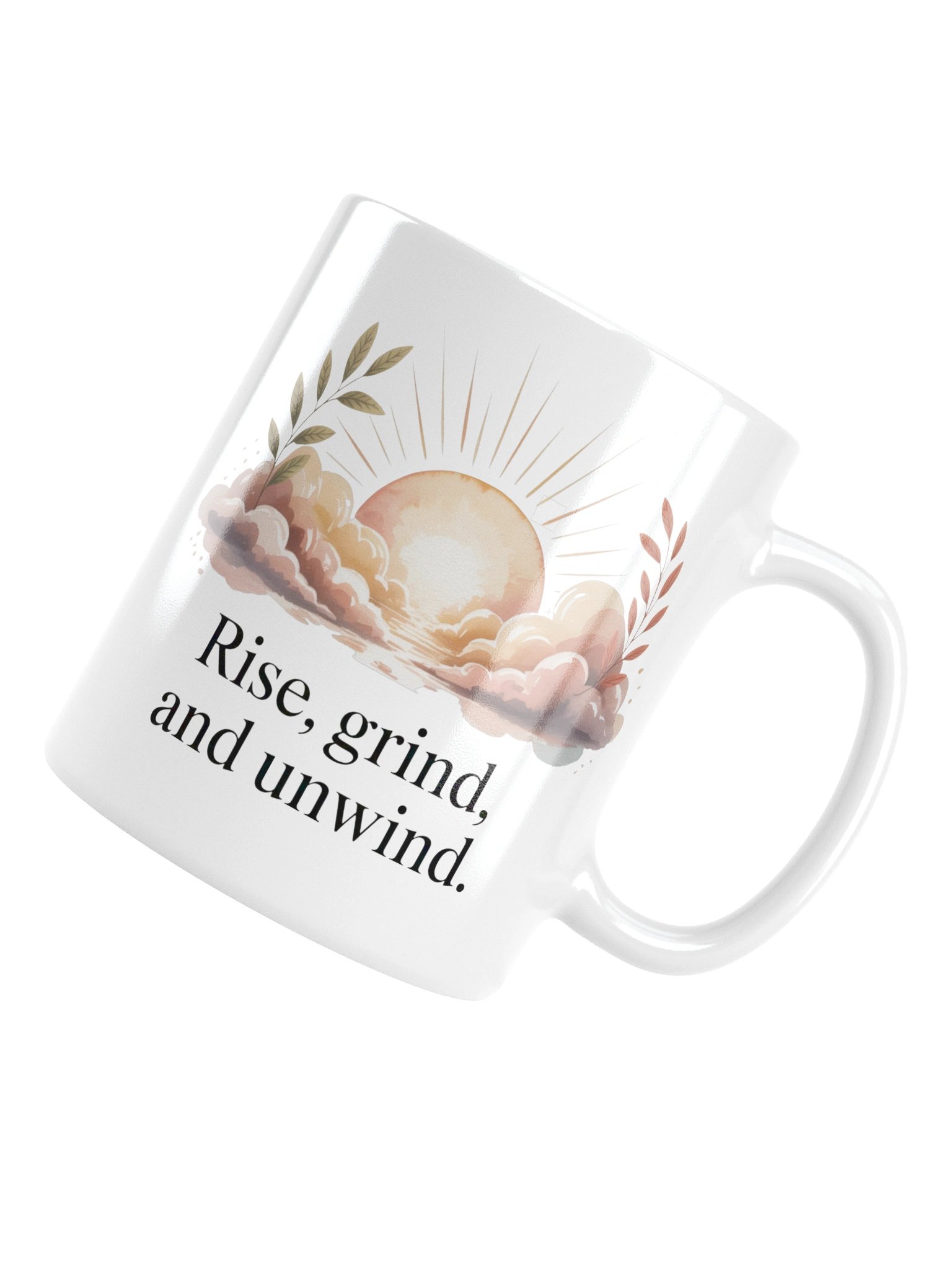 Rise Grind and Unwind Coffee Mug – Calm Start for Coffee Enthusiasts product image (6)