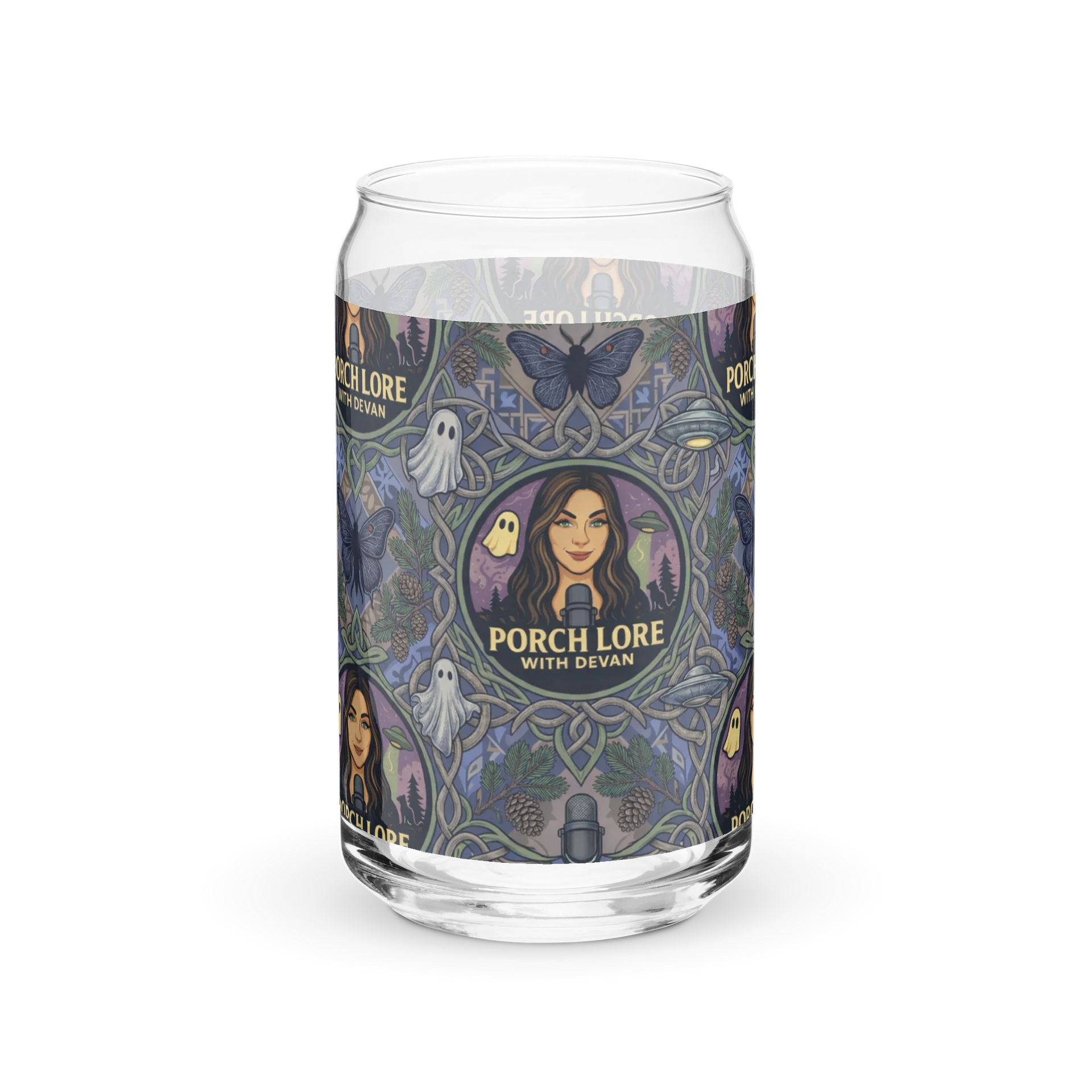 PORCH LORE DEVAN PERIWINKLE MOTH CAN-SHAPED GLASS product image (4)