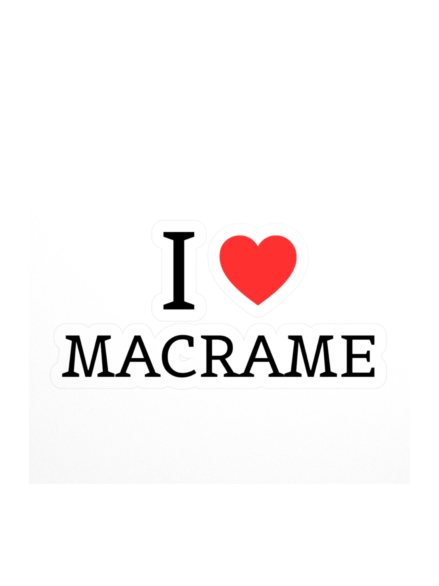 I love macrame Sticker product image (1)