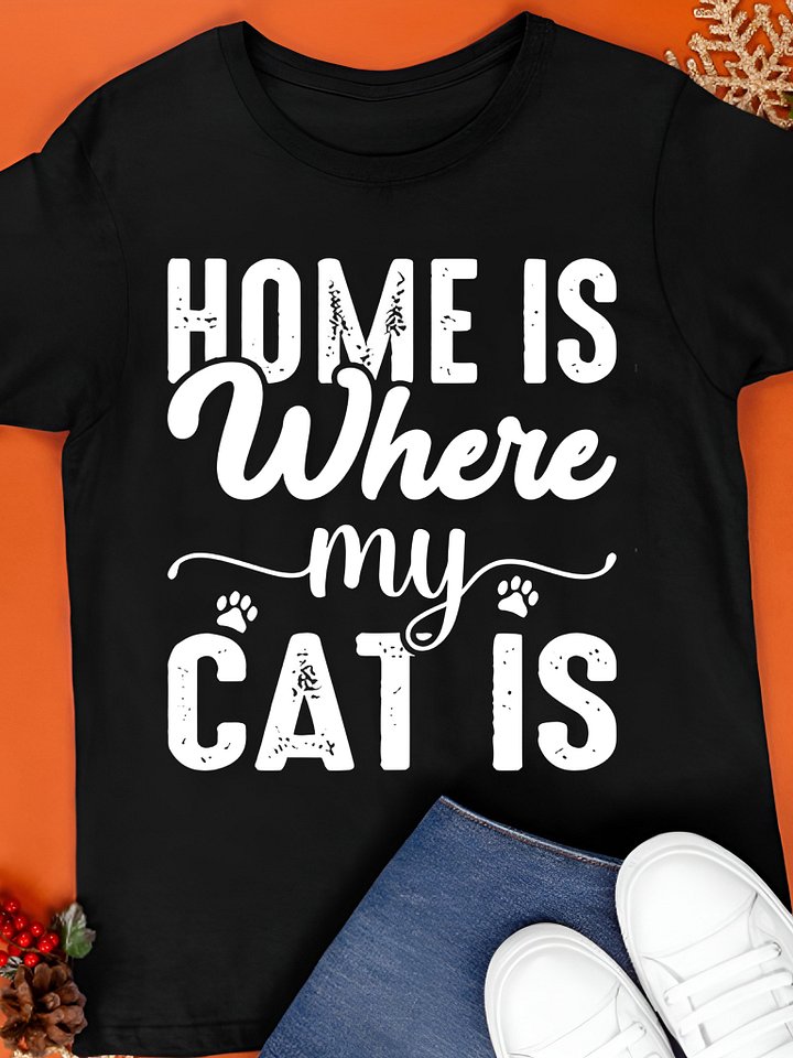 Home Is Where My Cat Is Shirt product image (1)