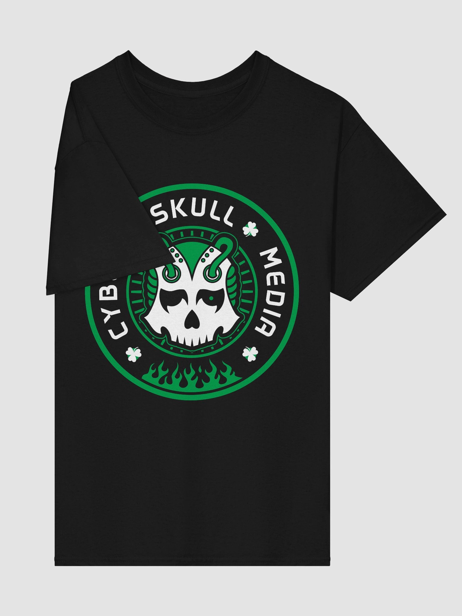 Cyber Skull Media St. Patty's 2026 Logo Tee (Basic) product image (4)
