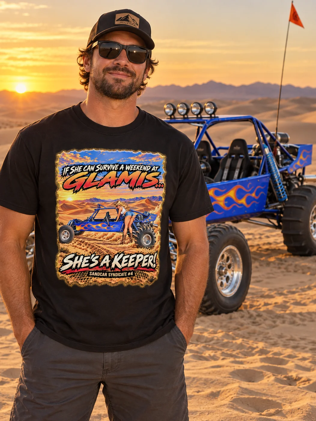 Sandcar Syndicate #4 – She's a Keeper Glamis Tee product image (2)