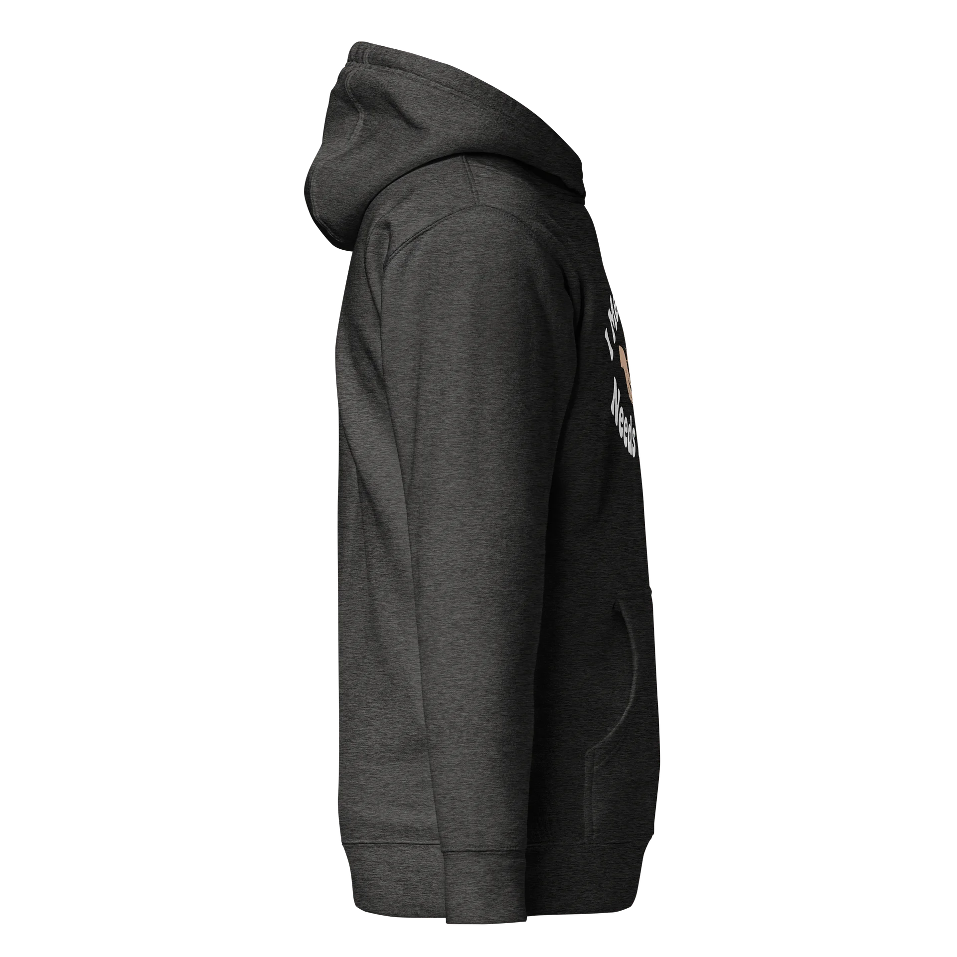 “I Met My Own Needs Today” Charcoal Heather Hoodie product image (5)
