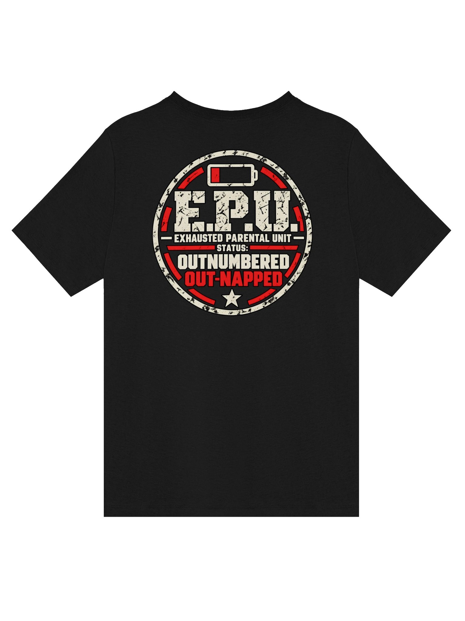 Outnumbered Out-Napped Women's V-Neck T-Shirt | Funny Mom Shirt | Exhausted Parental Unit Graphic Tee product image (2)