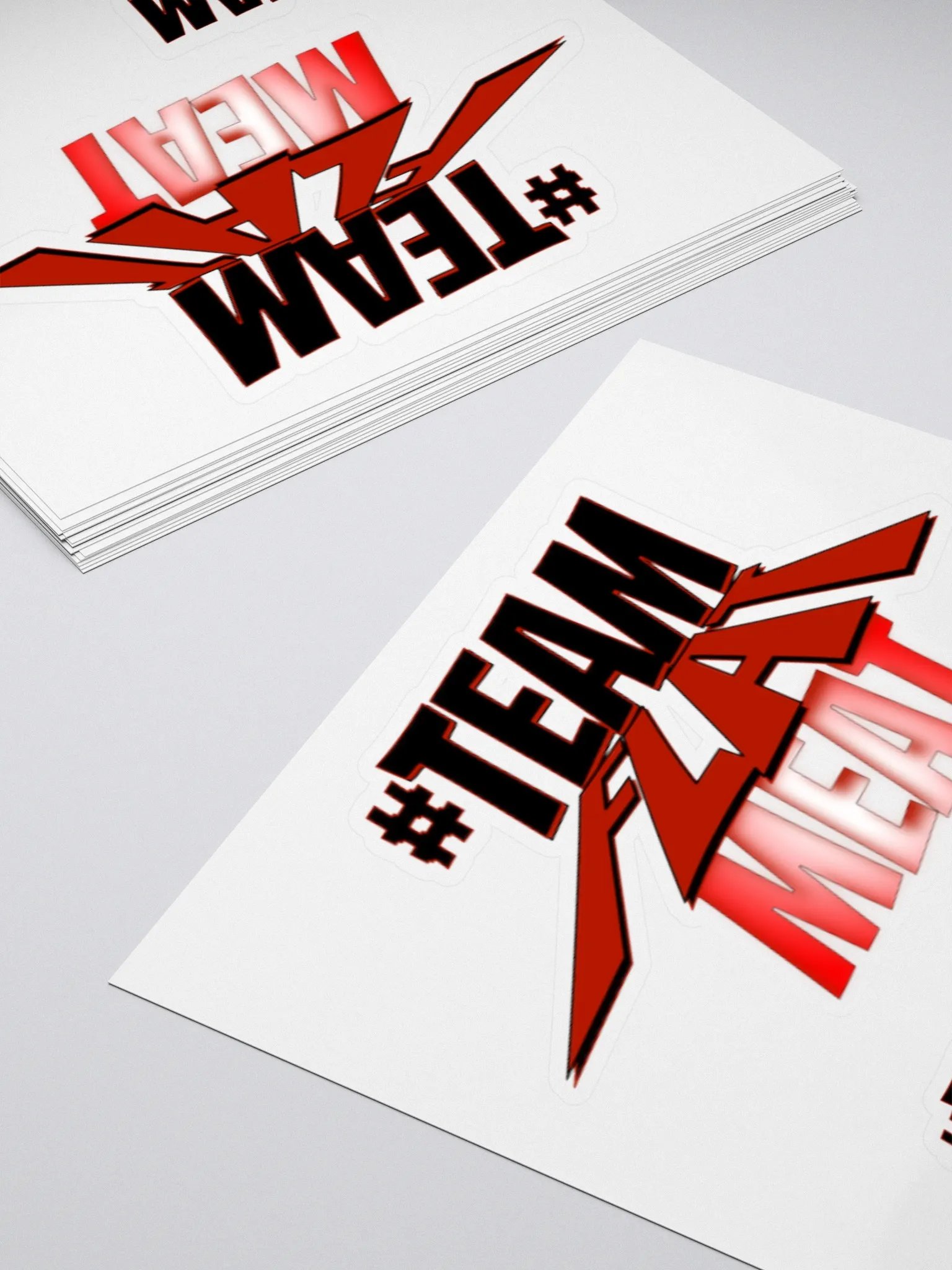 #TEAM FLAT MEAT Sticker Trio product image (11)