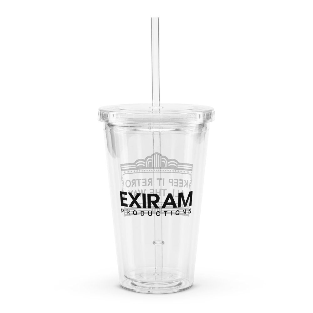 Exiram Double Wall Clear Plastic Tumbler product image (1)