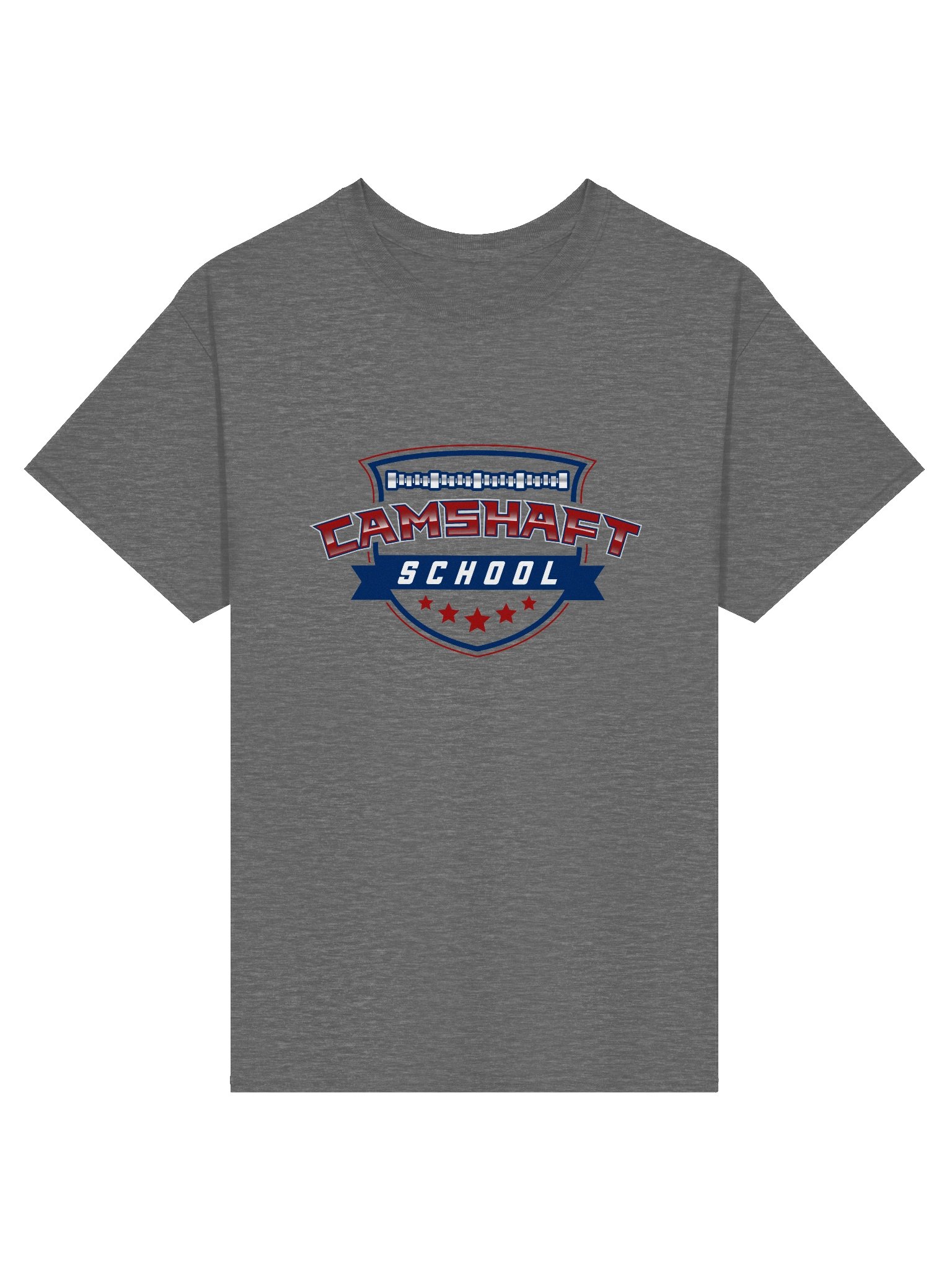 T-shirt - Red White and Blue on Graphite Heather product image (1)