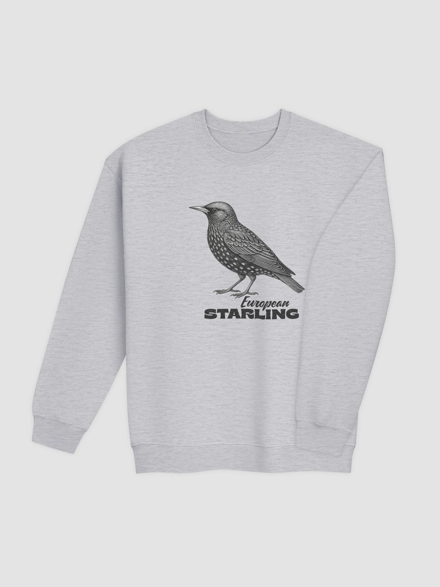 European Starling Crewneck Sweatshirt – Songbird Pullover & Birder Gift product image (2)