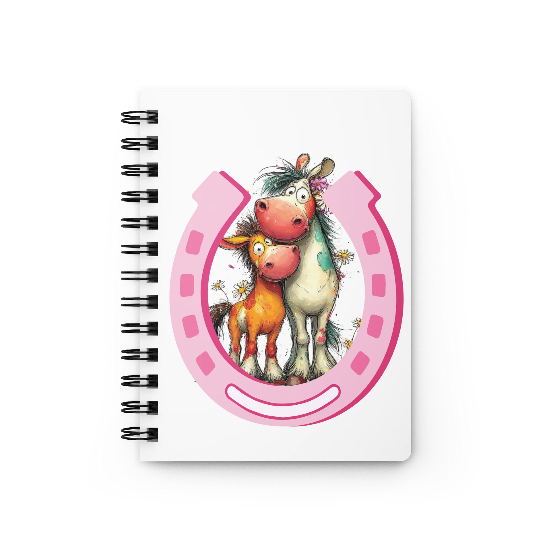 Horse and Foal Lucky Horseshoe Lined Journal product image (1)