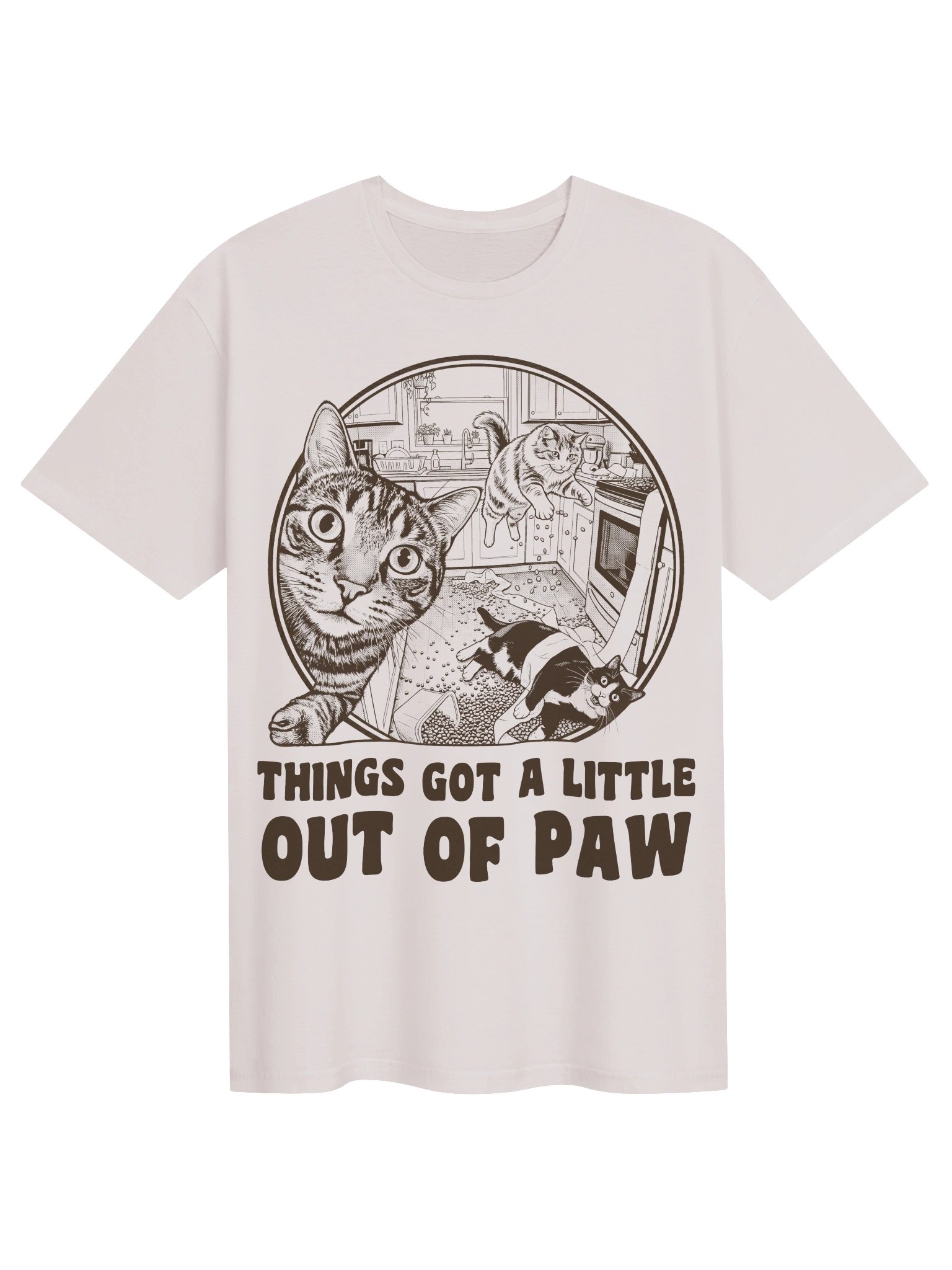 Out of Paw Cat T-Shirt product image (1)