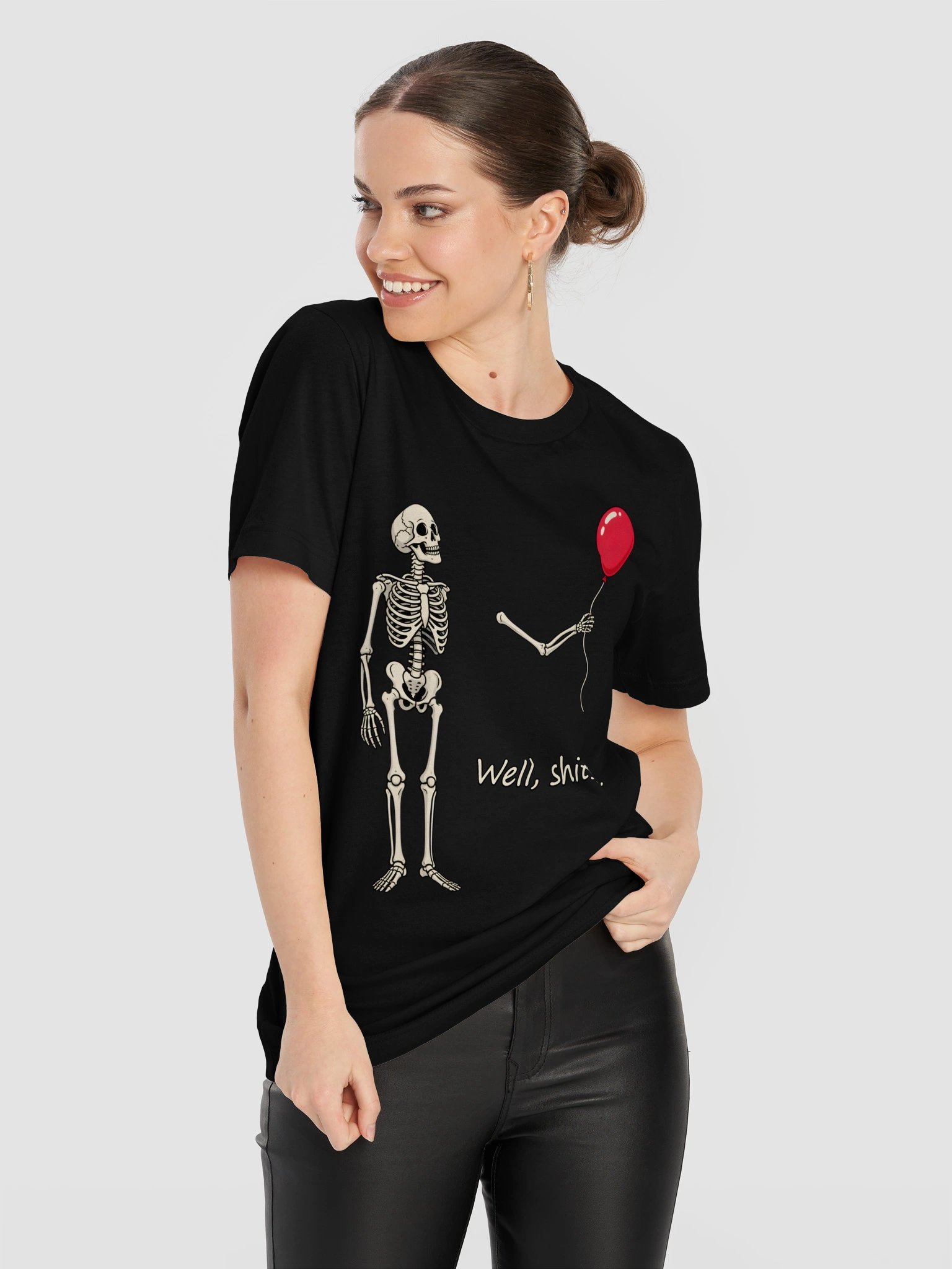 Well, Shit… Skeleton Balloon T-Shirt product image (101)