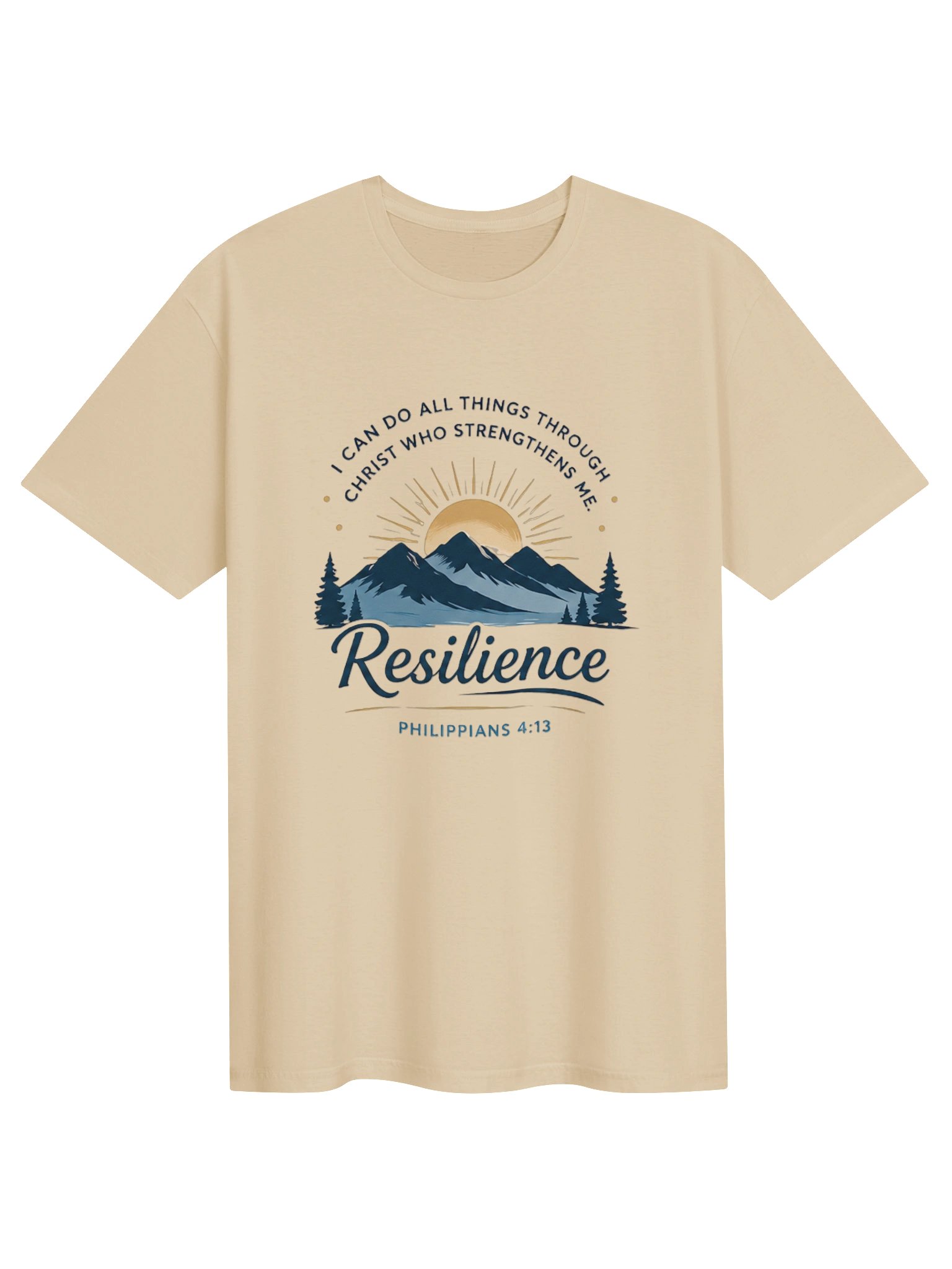 Philippians 4:13 Resilience Men’s T-Shirt product image (1)