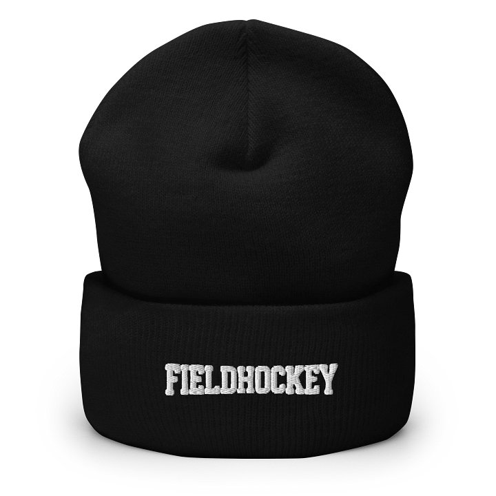 FieldHockey text beanie product image (1)