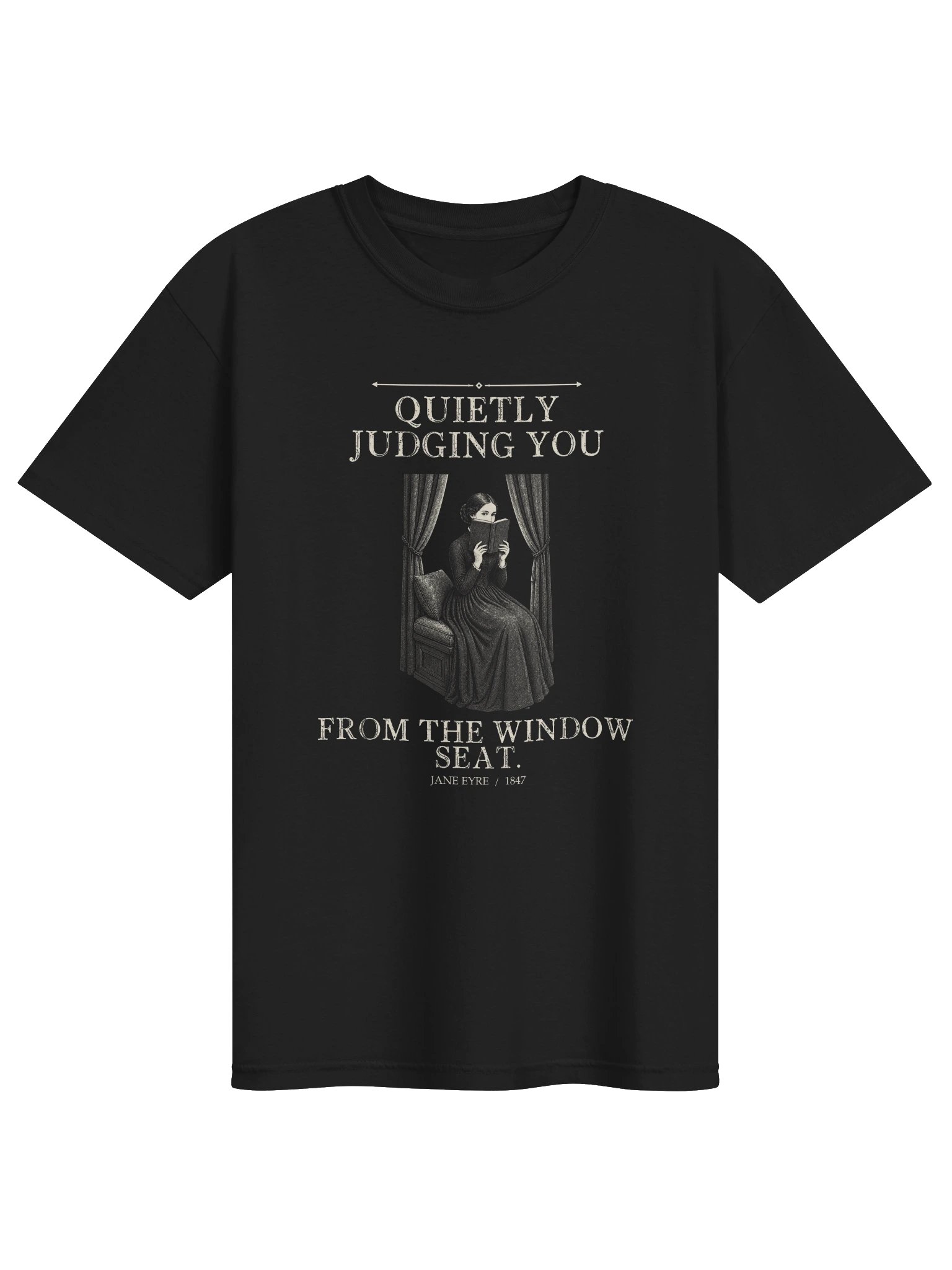Window Seat Judgment -- Jane Eyre Tee (Dark) product image (1)