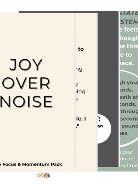 The "Joy Over Noise" Digital Reset Pack product image (1)