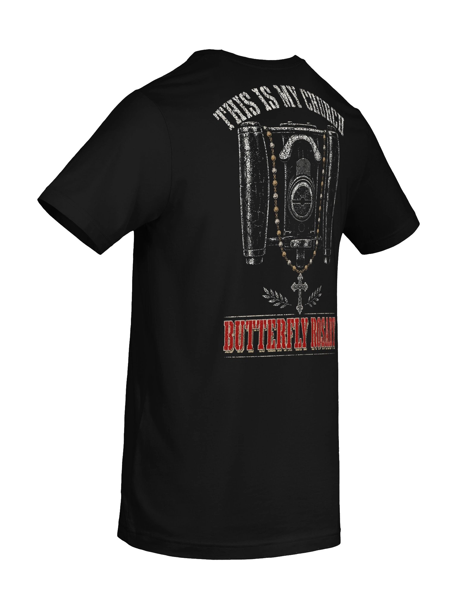 Butterfly Rosary, This Is My Church | Ma Deuce .50 Cal War Hymn | Warrior Shaman Tee product image (8)