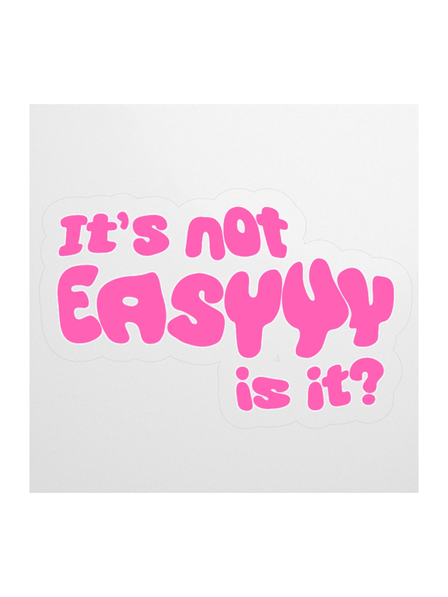 NOT EASY – SOLO STICKER product image (1)