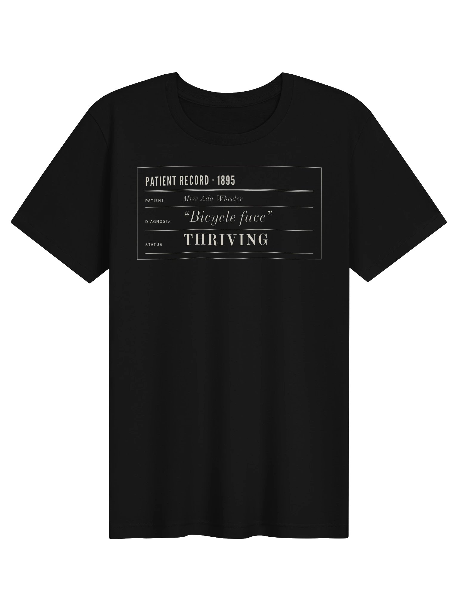 Patient Record Tee (Black) product image (1)