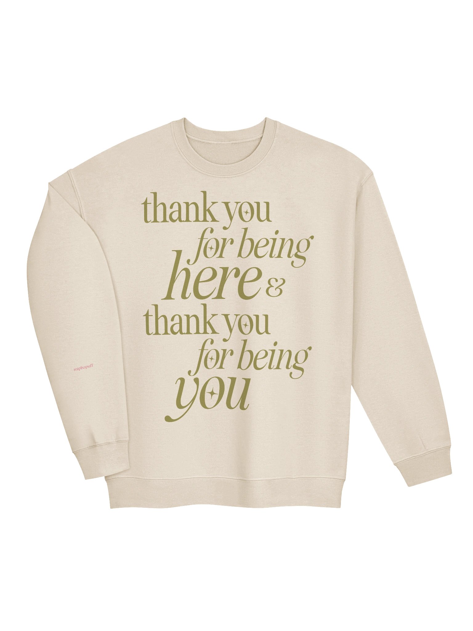 thank you for being here in olive product image (3)