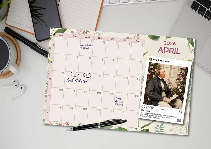 Monthly calendar 2026 (printable pdf) - Monday start product image (2)