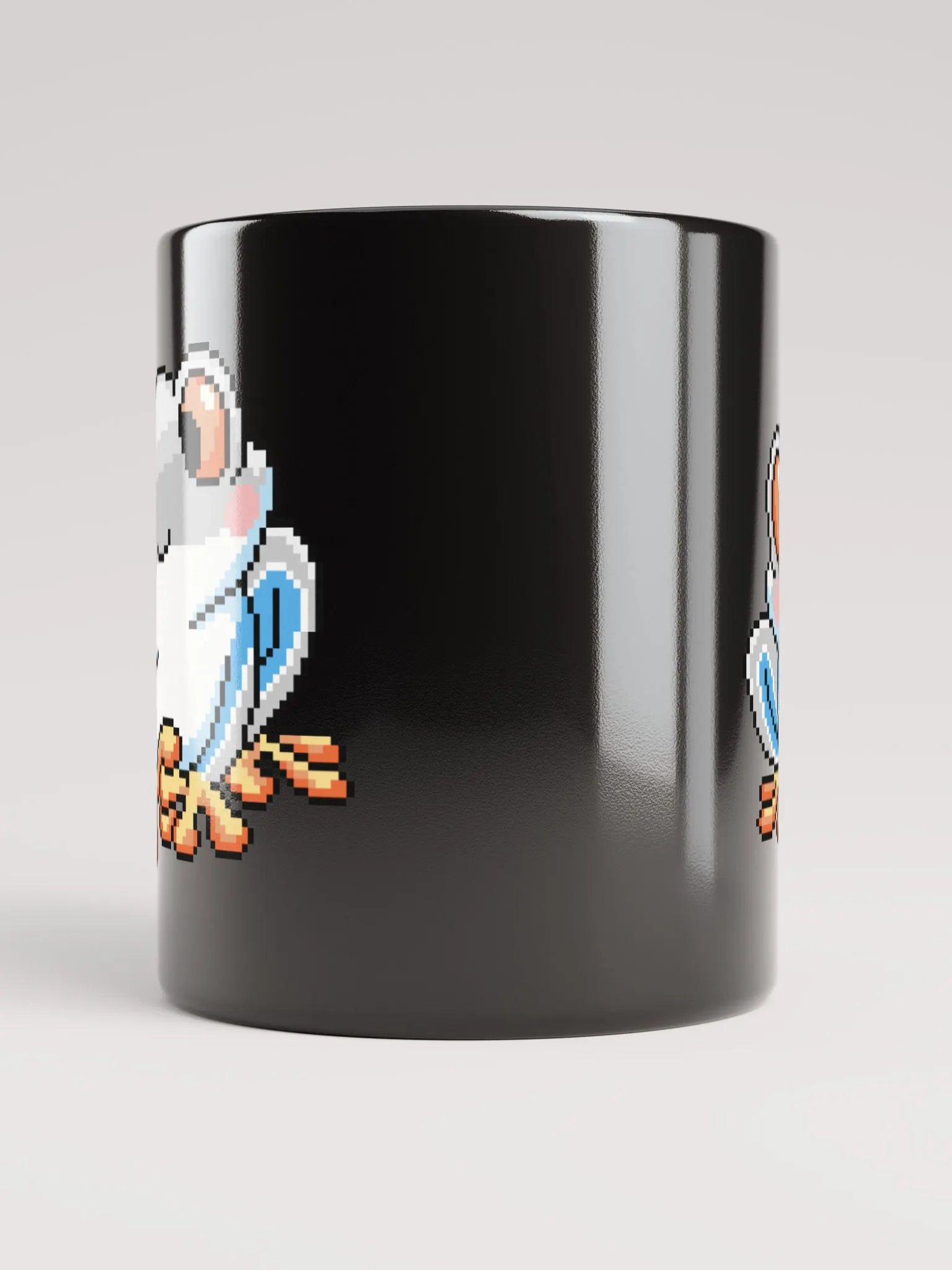 White Rip the Frog Black Glossy Mug product image (3)