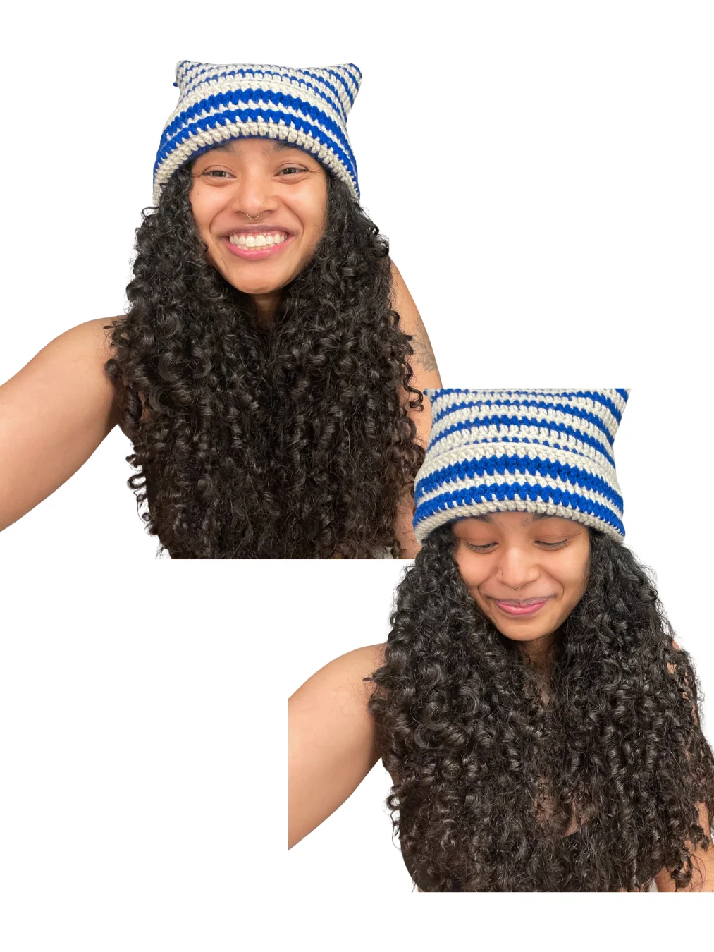 Scrap Yarn Cat Ear Beanie product image (1)