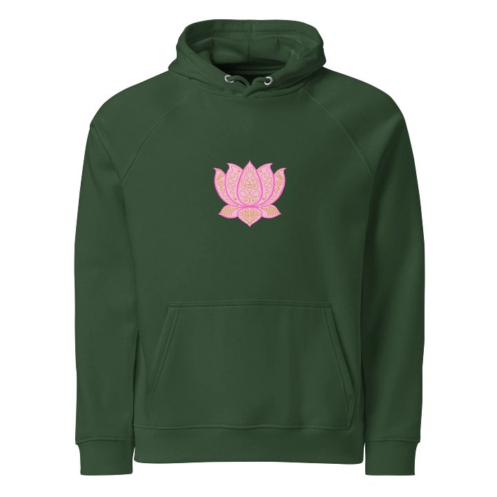 Golden Lotus Eco Raglan Hoodie product image (1)