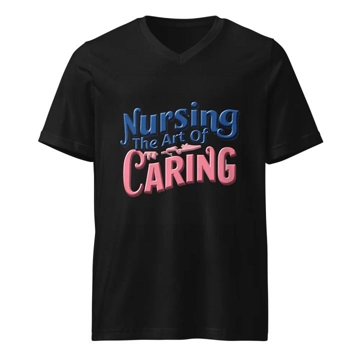 Nursing The Art Of Caring V-Neck Tee product image (1)