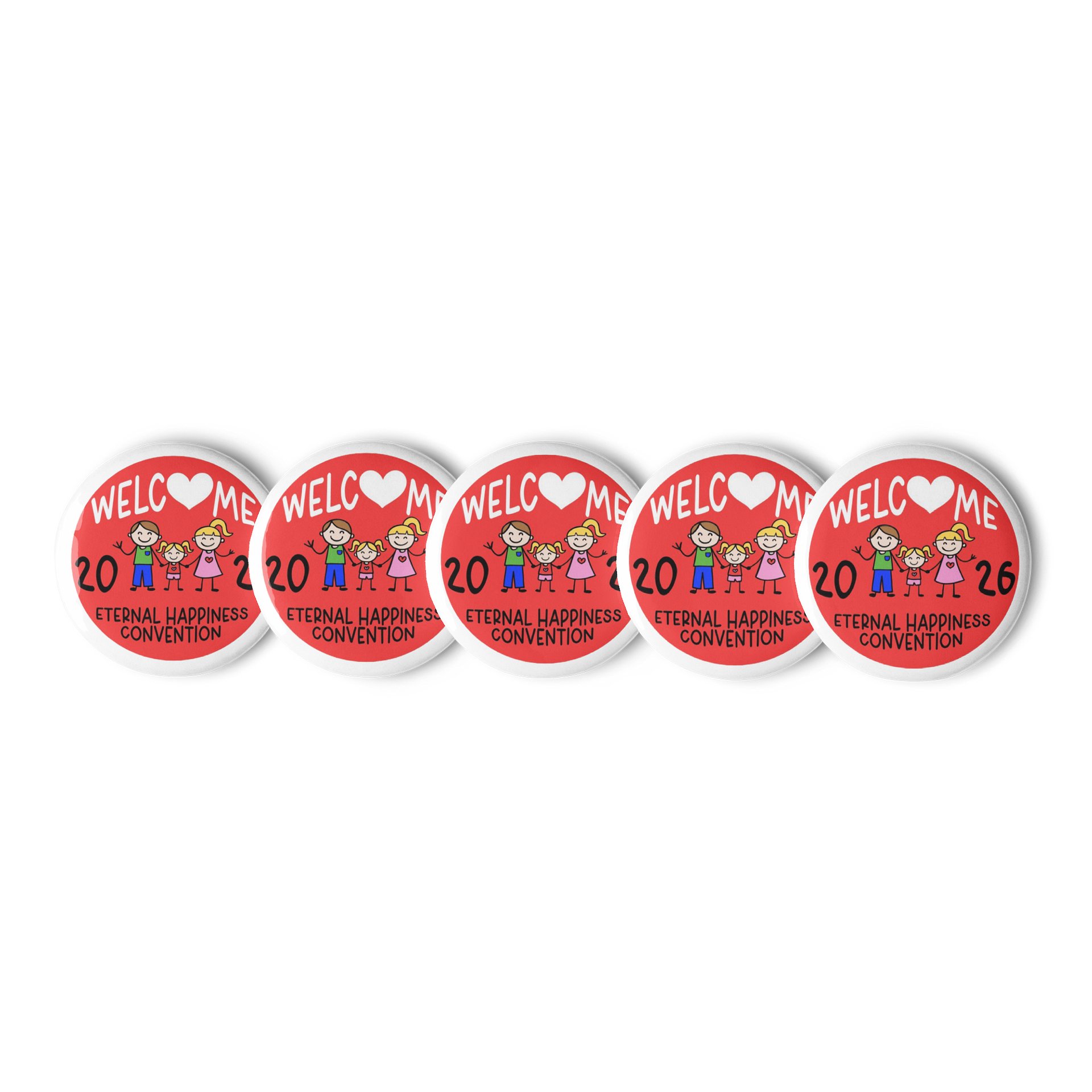 Eternal Happiness Welcome Happy Family Convention Pin product image (2)