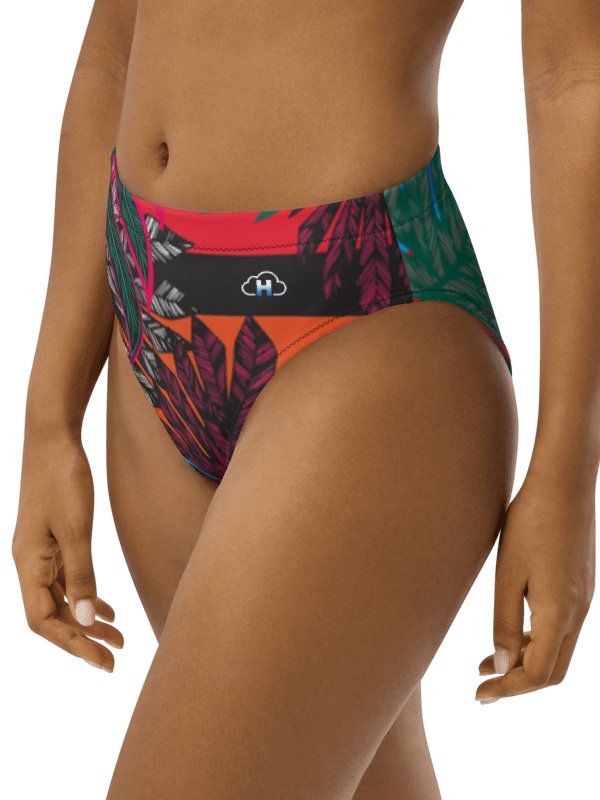Tropical vision-Recycled High Waisted Bikini Bottom product image (3)