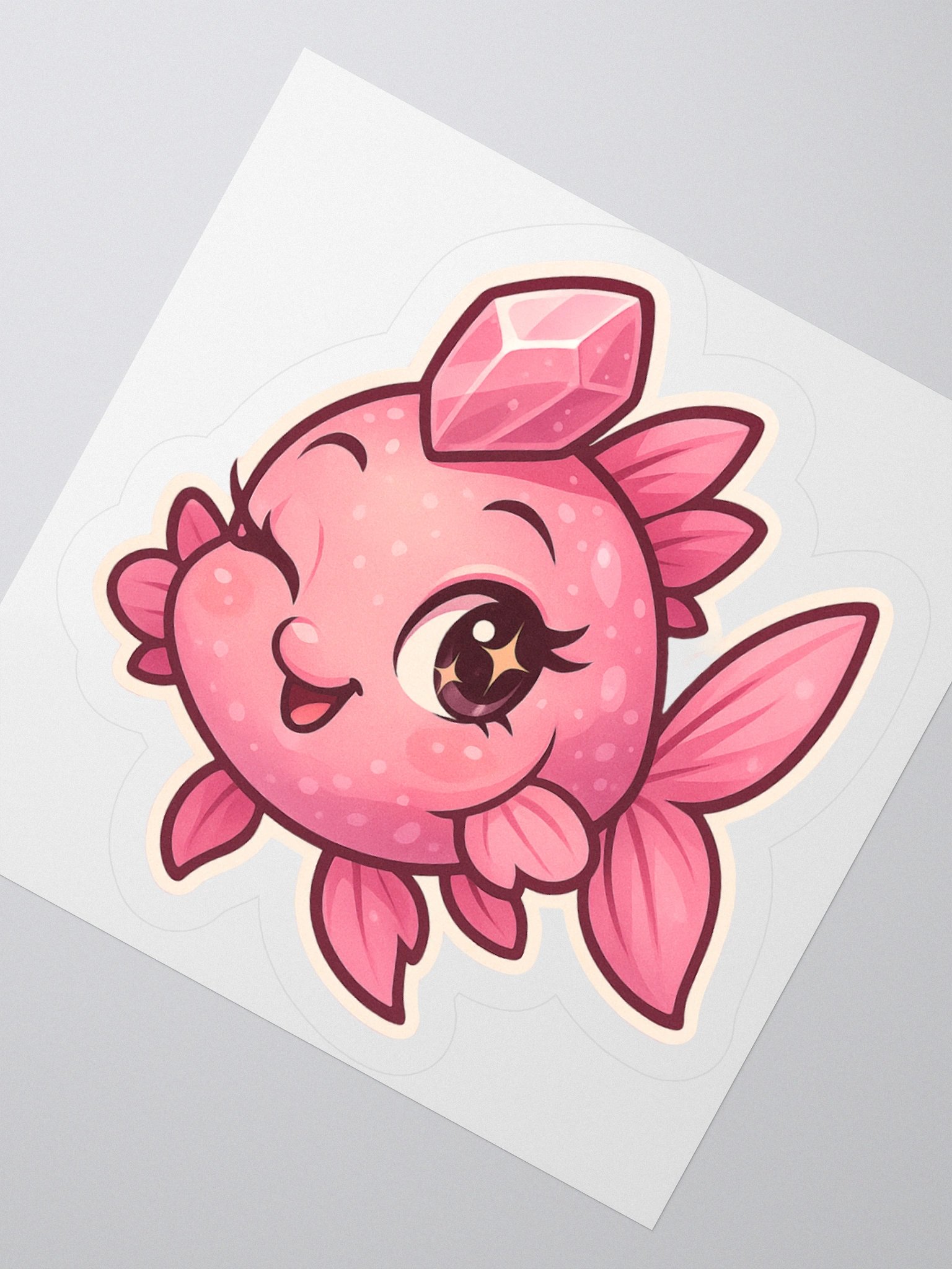 Pink Quartz Fish Sticker product image (3)