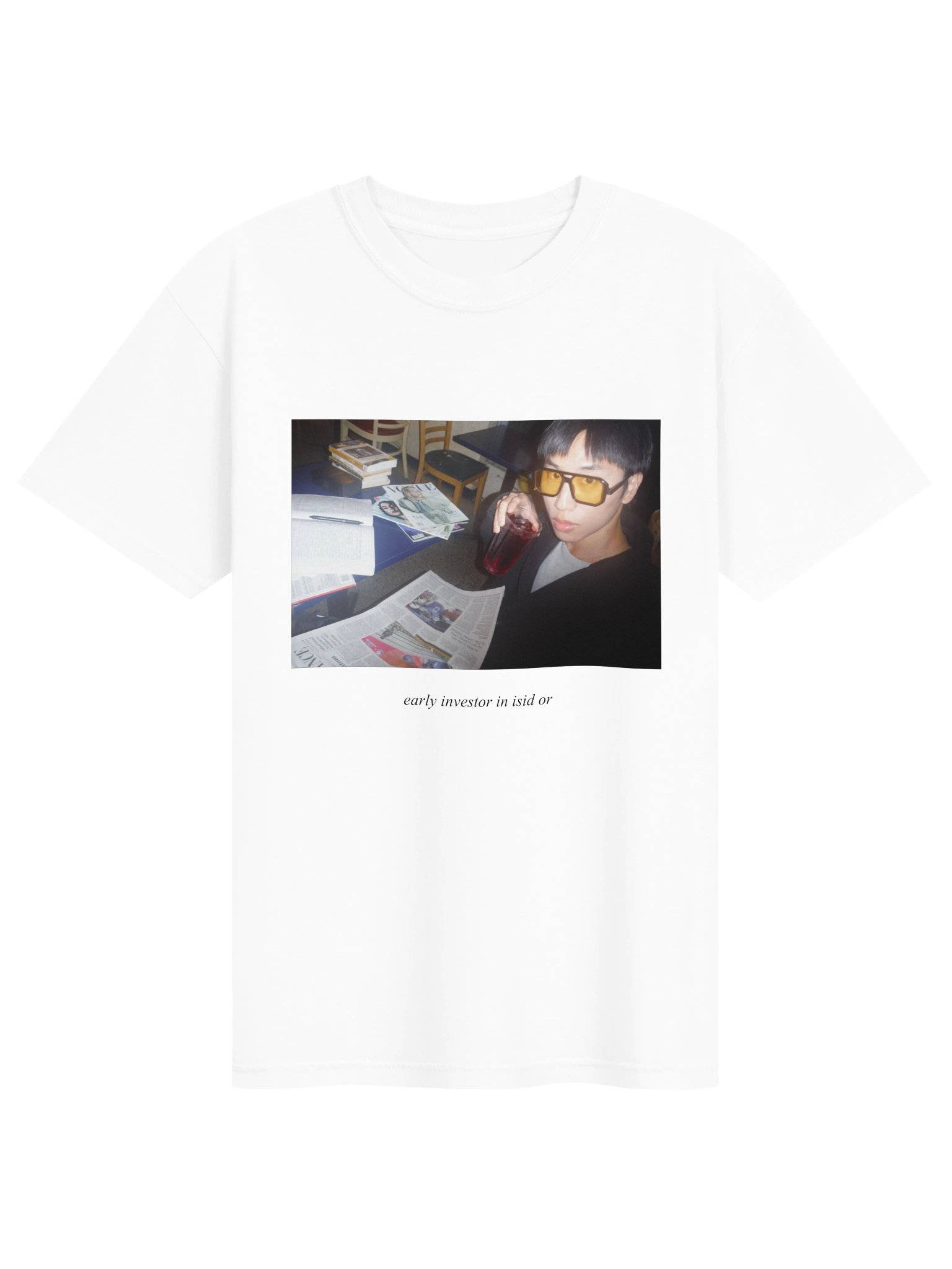 "Early Investor in isid or" T-Shirt - Alternative Design [White] product image (1)