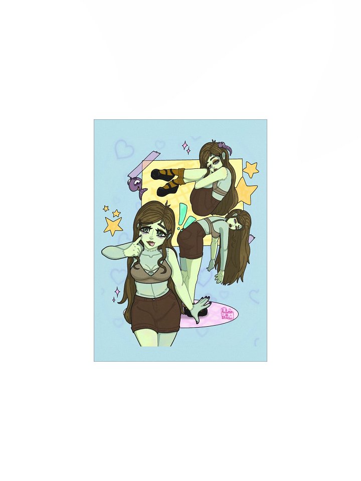 Autumninstitches poses design Enhanced Matte Paper Poster (in) by Allcolor product image (1)