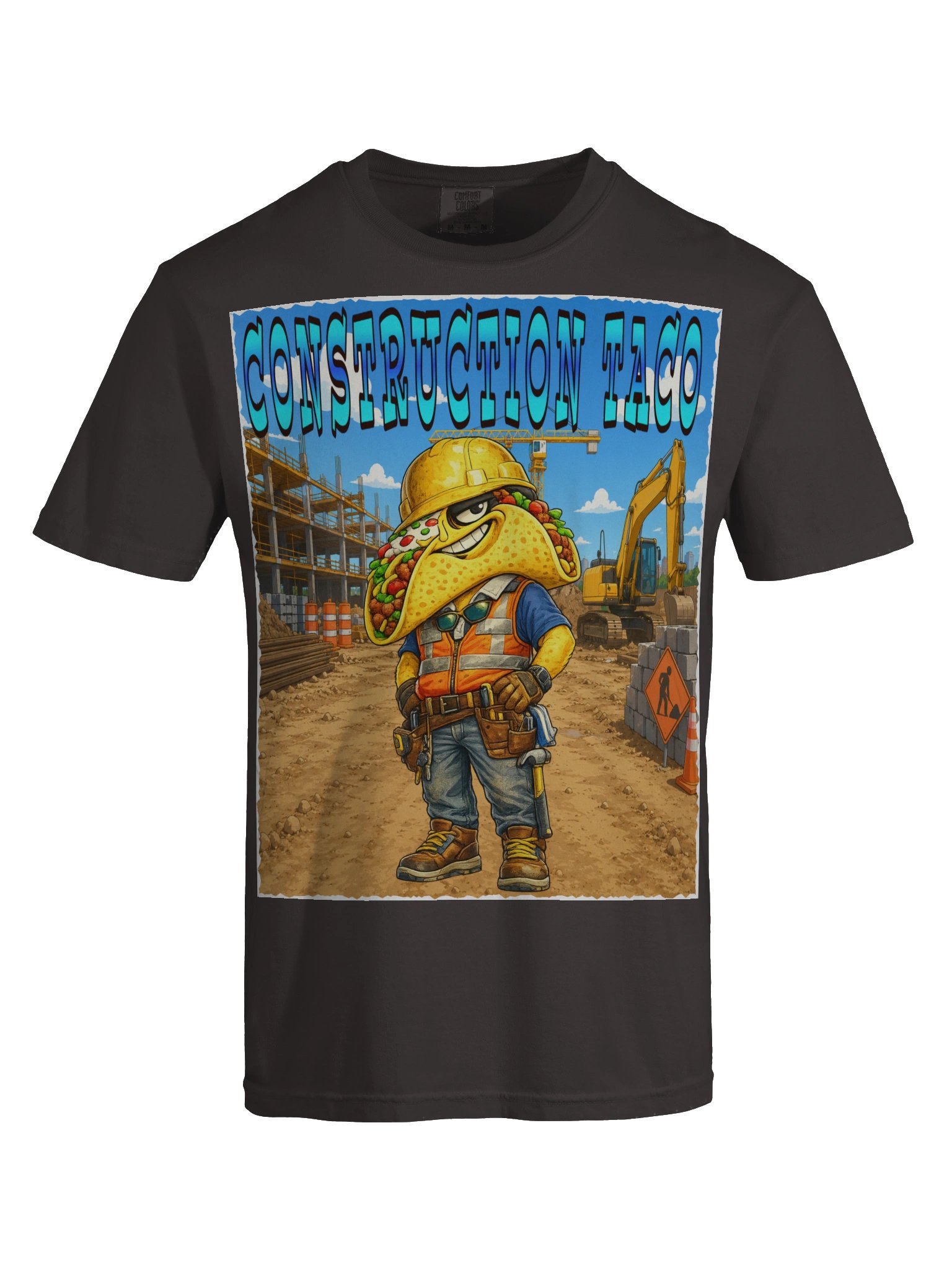 Construction Taco Heavyweight Tee The Taco family product image (45)