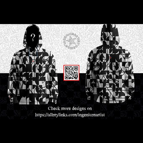 Geometric Monochrome Hoodie

⚫⚪ Elevate your wardrobe with the sleek and stylish black-and-white geometric hoodie! Perfectly ...
