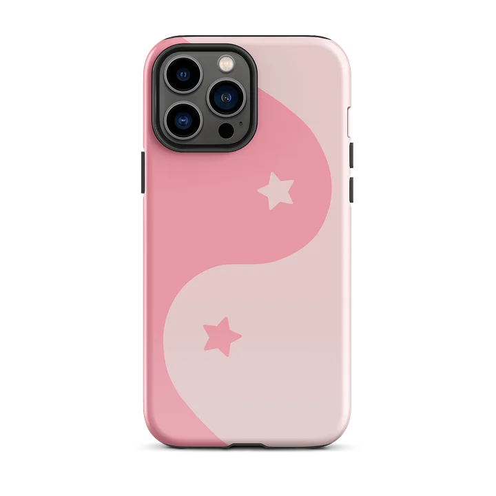 Bubblegum Yin Yang Stars iPhone Case product image (1)