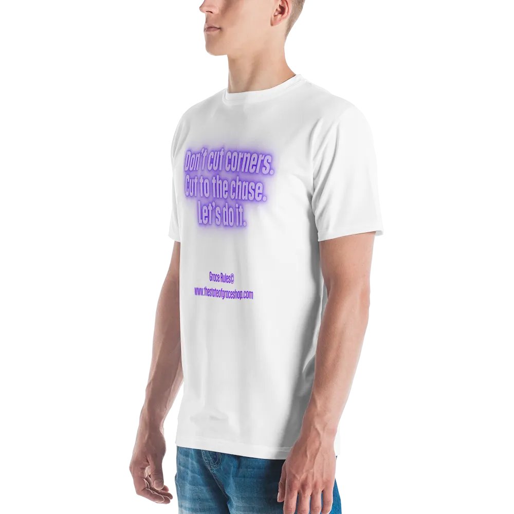 FUNNY TEES 4 U FOR MEN “Don’t cut corners. Cut to the chase. Let’s do it” product image (4)