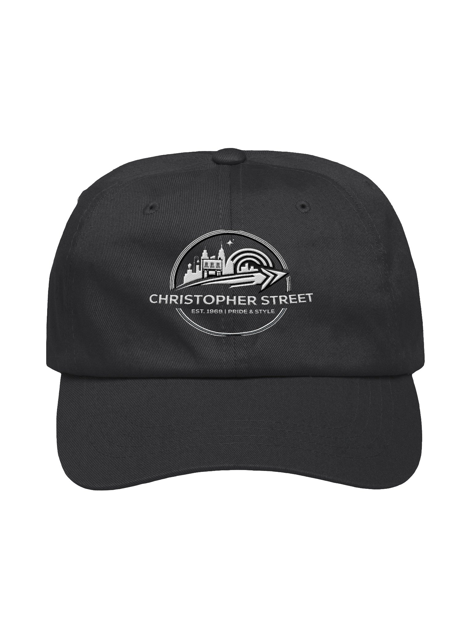 Skyline Rainbow Hat - Embroidered White Logo product image (2)